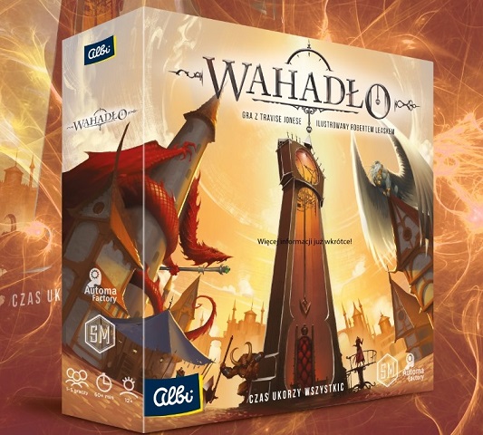 Baner promocyjny gry planszowej Wahadło